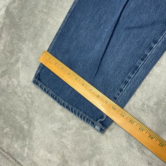 Vntg Ecko Unltd Foundry Fit Carpenter Jeans 38 Mens Blue Denim  *flaw* 6497 - Picture 6 of 12